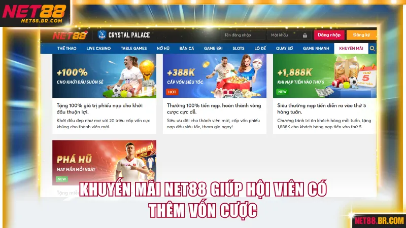 Nhà cái tạo điều mở rộng vốn cho hội viên với ưu đãi nạp đầu